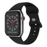 Apple Watch 38 / 40 / 41 mm Silicone strap - S/M - Black