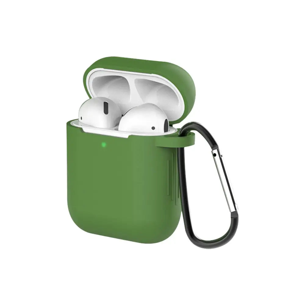 AirPods 1/2 Silikonikotelo - Vihreä