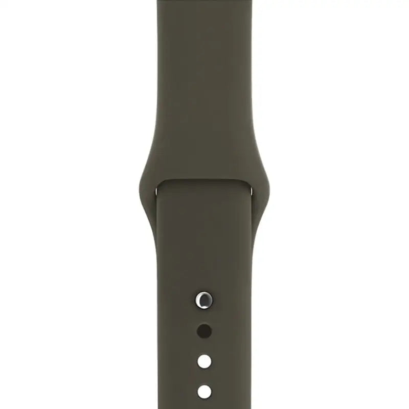 Apple Watch 38 / 40 / 41 mm Silikoniranneke - S/M - Army Green - Vihreä