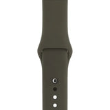 Apple Watch 38 / 40 / 41 mm Silikoniranneke - S/M - Army Green - Vihreä