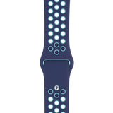 Apple Watch 38 / 40 / 41 mm Urheiluranneke - S/M - Laivastonsininen/Vaaleansininen