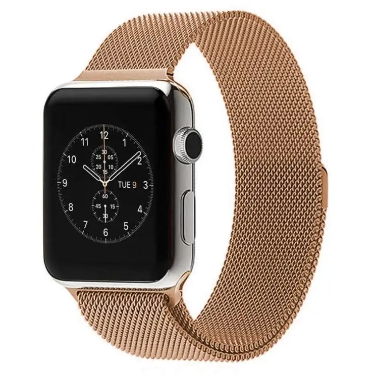 Apple Watch 38 / 40 / 41 mm Magneettinen Teräsranneke - Ruusukulta