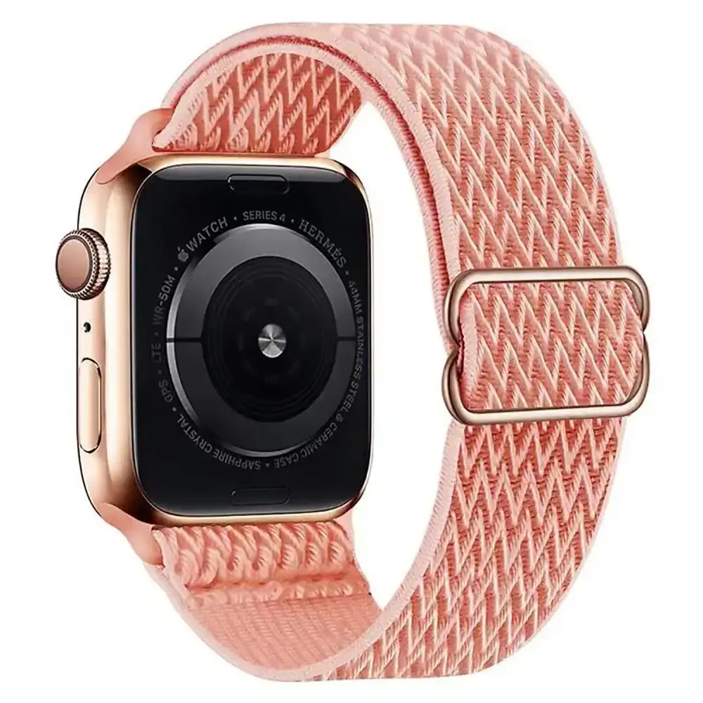 Apple Watch 38/40/41 mm Joustava nailonranneke - Pinkki