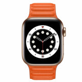 Apple Watch 38 / 40 / 41 mm Magneettinen nahkaranneke - Oranssi