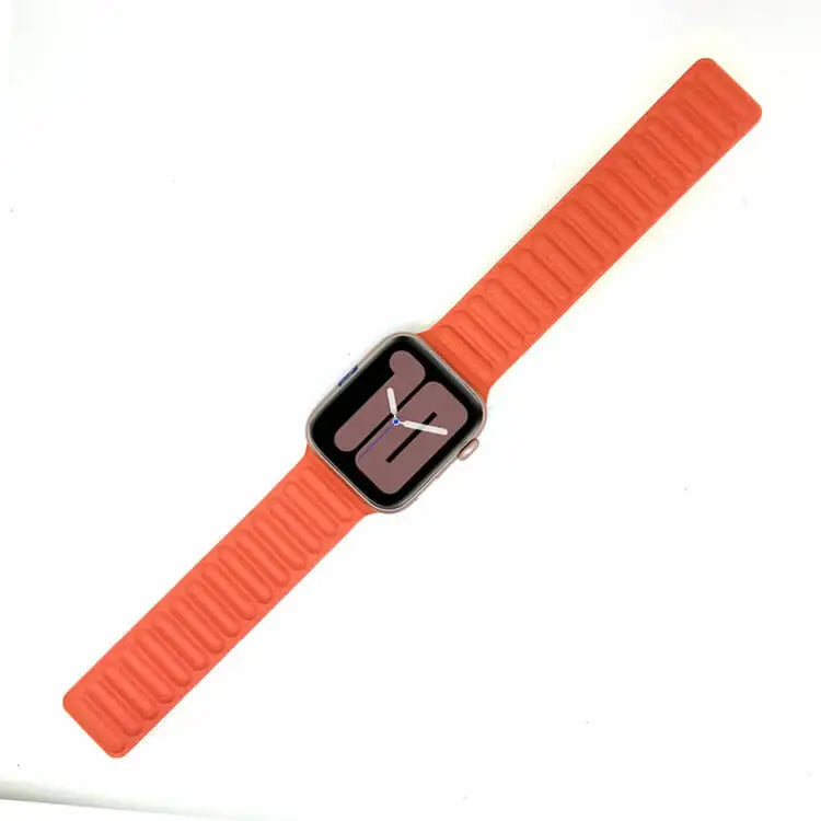 Apple Watch 38 / 40 / 41 mm Magneettinen nahkaranneke - Oranssi