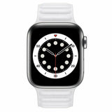 Apple Watch 38 / 40 / 41 mm Magneettinen nahkaranneke - Valkoinen