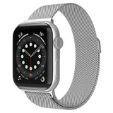 Apple Watch 38 / 40 / 41 mm Magneettinen Teräsranneke - Hopea