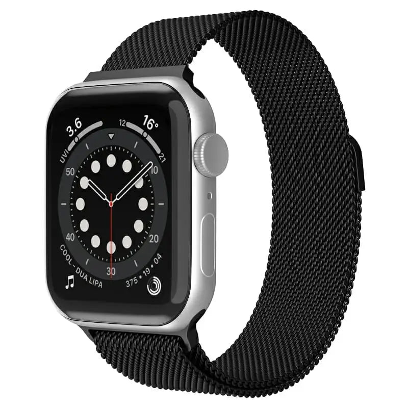 Apple Watch 38 / 40 / 41 mm Magneettinen Teräsranneke - Musta