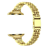 Apple Watch 38 / 40 / 41 mm Metalliranneke Slim - Kulta