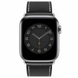 Apple Watch 38 / 40 / 41 mm Nahkaranneke - Musta