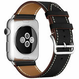Apple Watch 38 / 40 / 41 mm Nahkaranneke - Musta