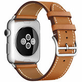Apple Watch 38 / 40 / 41 mm Nahkaranneke - Ruskea