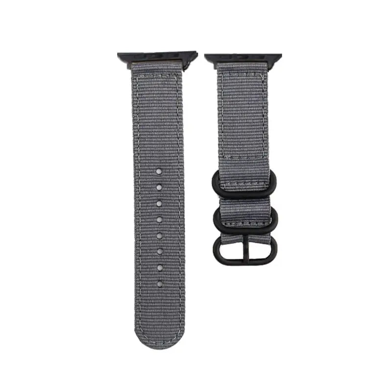 Apple Watch 38 / 40 / 41 mm Nato-ranneke - Harmaa