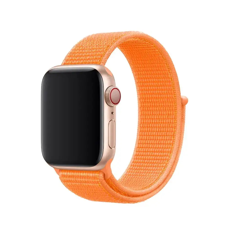 Apple Watch 38 / 40 / 41 mm Nylon ranneke - Oranssi