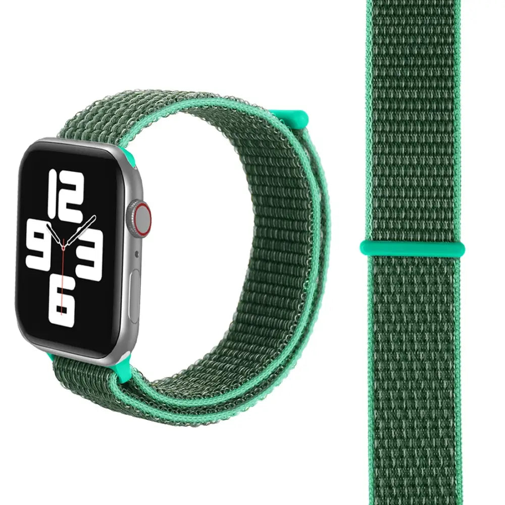 Apple Watch 38 / 40 / 41 mm Nylon ranneke - Spearmint