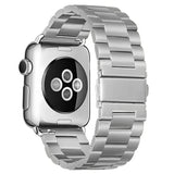 Apple Watch 38 / 40 / 41 mm Ranneke - ruostumaton teräs - Hopea