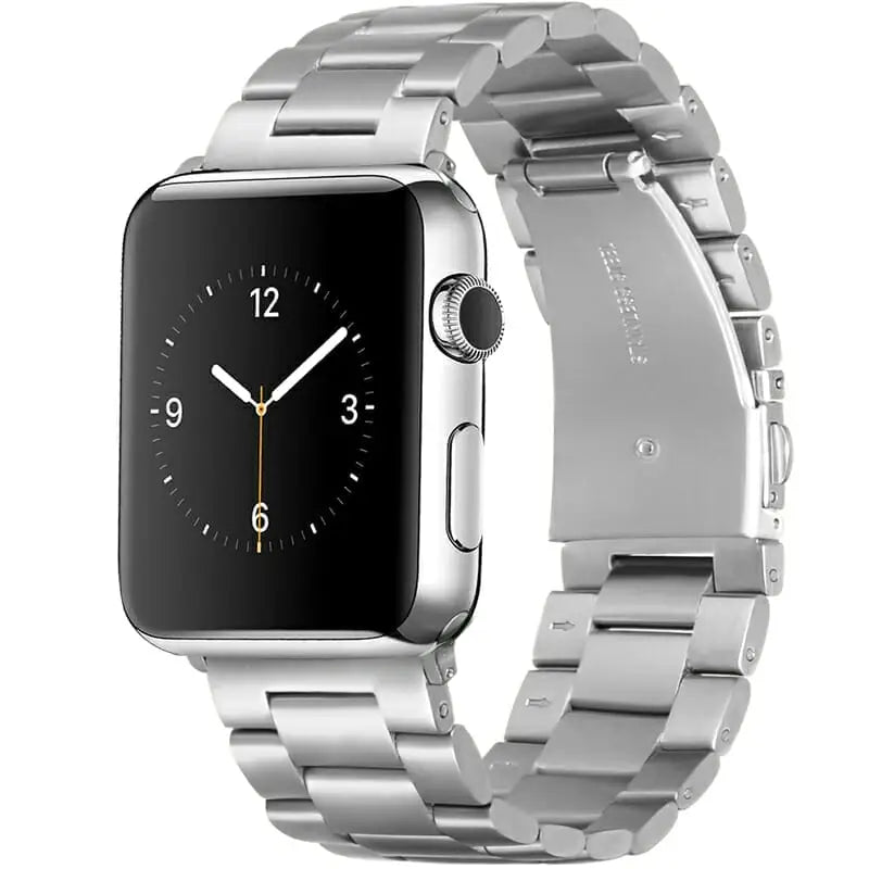 Apple Watch 38 / 40 / 41 mm Ranneke - ruostumaton teräs - Hopea
