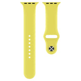 Apple Watch 38 / 40 / 41 mm Silikoniranneke - S/M - Keltainen