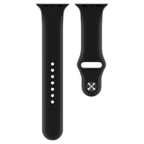Apple Watch 38 / 40 / 41 mm Silikoniranneke - S/M - Musta