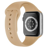 Apple Watch 38 / 40 / 41 mm Silikoniranneke - S/M - Pähkinä