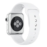 Apple Watch 38 / 40 / 41 mm Silikoniranneke - S/M - Valkoinen