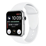 Apple Watch 38 / 40 / 41 mm Silikoniranneke - S/M - Valkoinen