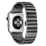 Apple Watch 42 / 44 / 45 mm Metalliranneke - Musta