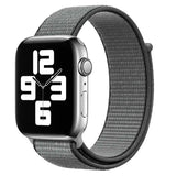 Apple Watch 42 / 44 / 45 mm Nylon ranneke - Harmaa
