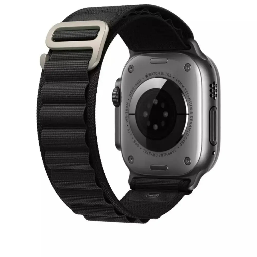 Apple Watch Alpine ranneke 42/44/45/49 mm - Musta