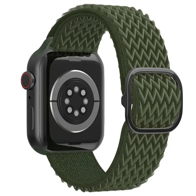 Apple Watch Joustava nailonranneke 42/44/45/49 mm - vihreä