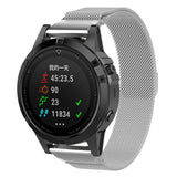 Garmin QuickFit Magneettinen teräsranneke 22mm - Hopea