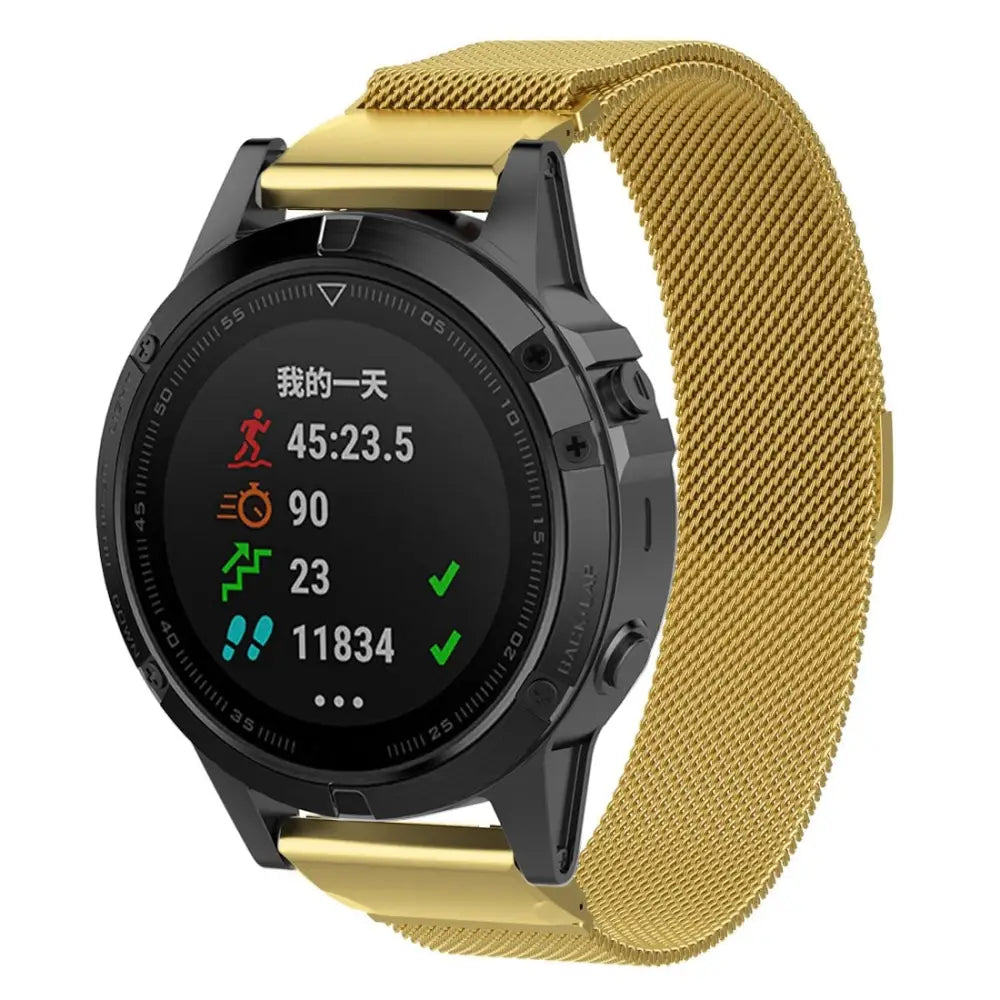 Garmin QuickFit Magneettinen teräsranneke 26mm - Kulta