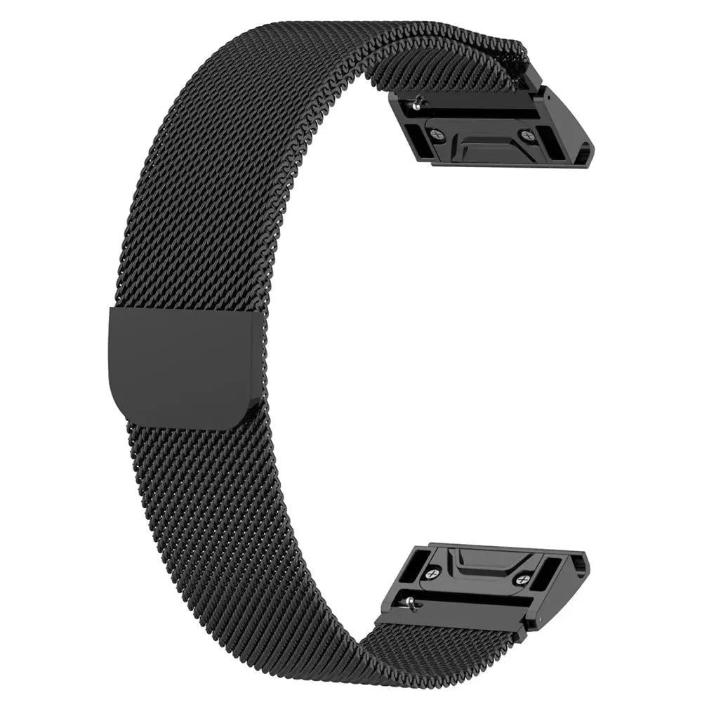 Garmin QuickFit Magneettinen teräsranneke 26mm - Musta