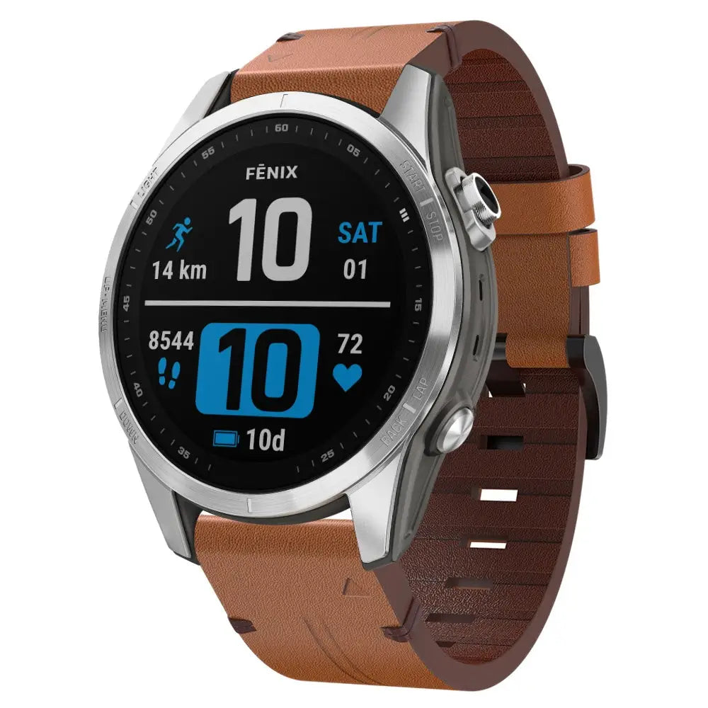 Garmin QuickFit Nahkaranneke 20mm - Ruskea