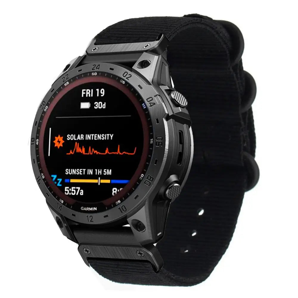 Garmin QuickFit Nato-ranneke 22mm - Musta