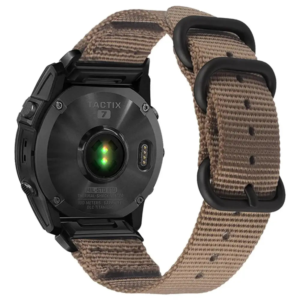 Garmin QuickFit Nato-ranneke 22mm - Ruskea