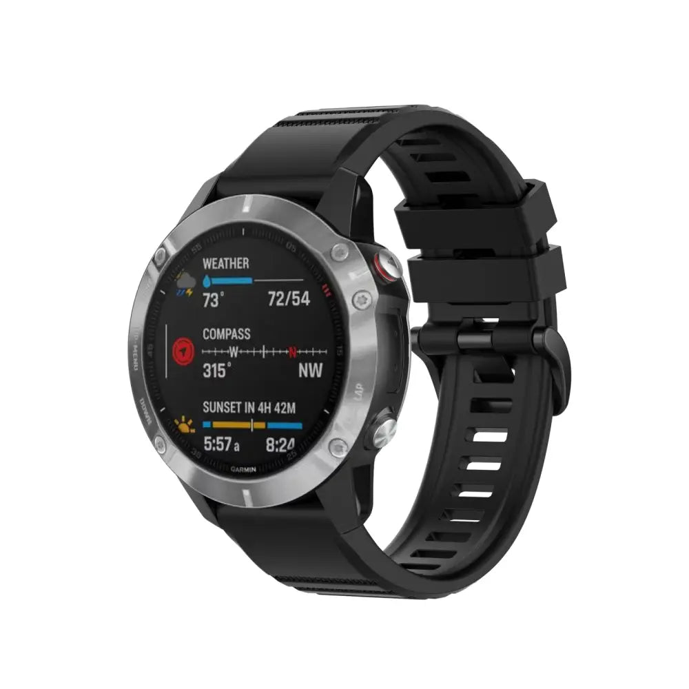 Garmin QuickFit Silikoniranneke 26mm - Musta