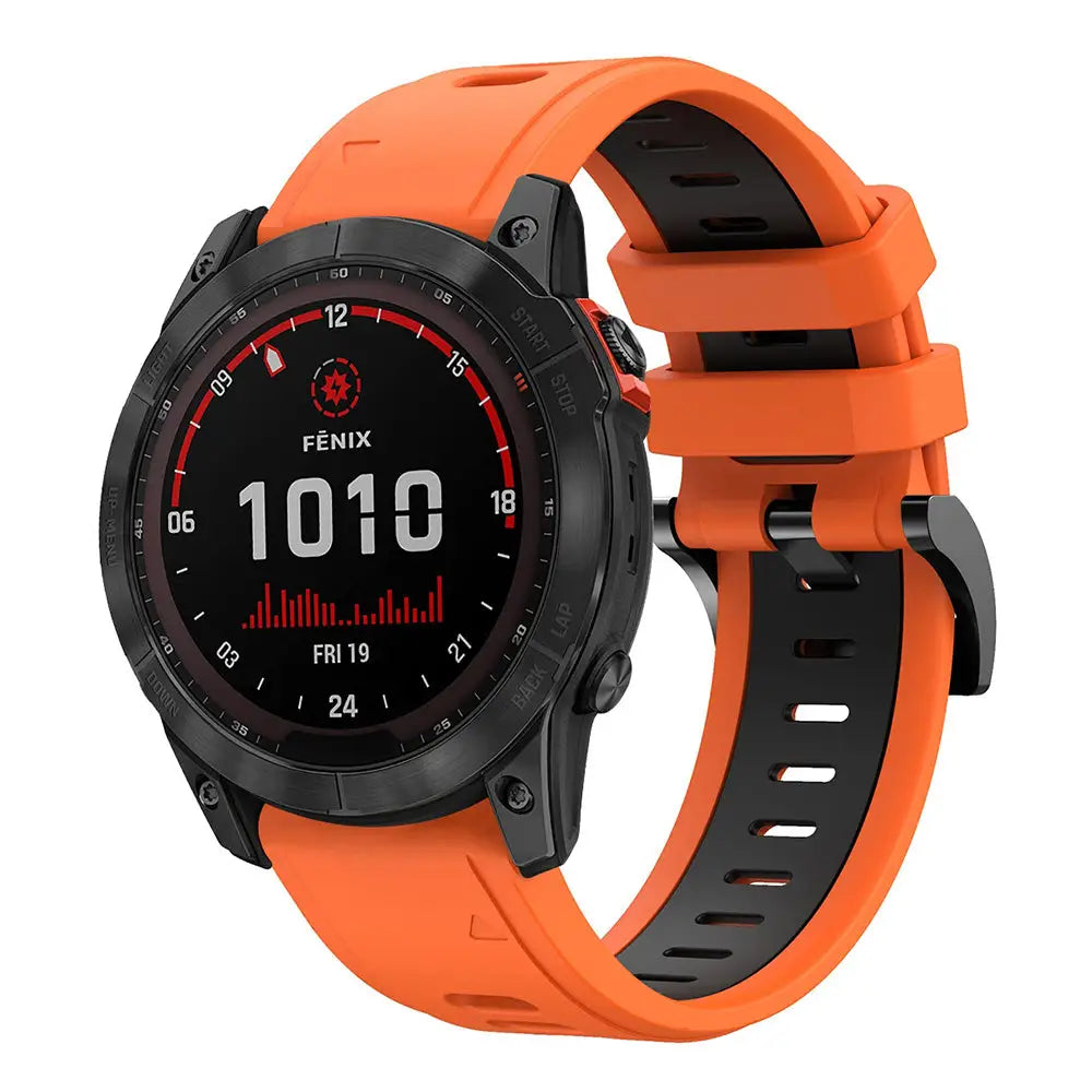 Garmin QuickFit Urheiluranneke 26mm - Oranssi-Musta