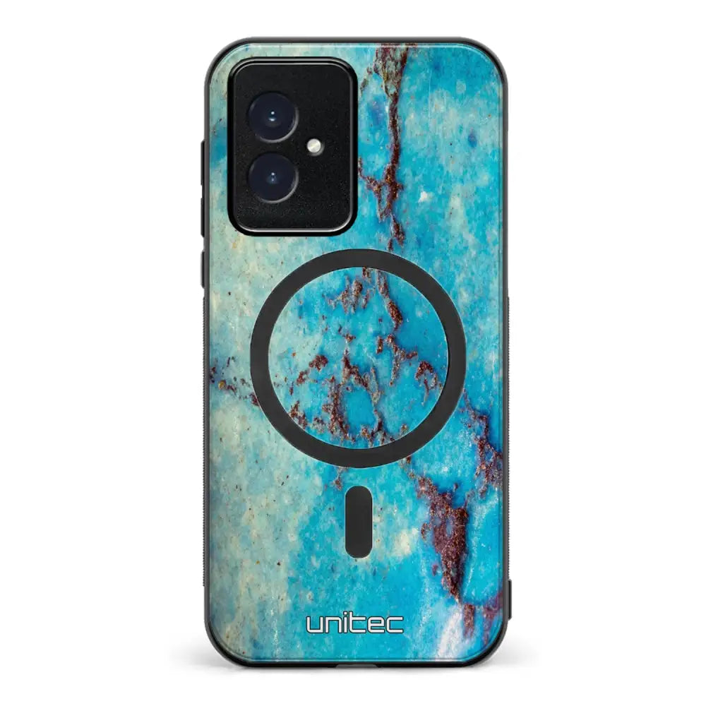 Honor 100 marmori suojakuoret - Turquoise Marble