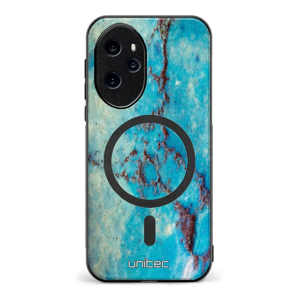 Honor 100 Pro marmori suojakuoret - Turquoise Marble