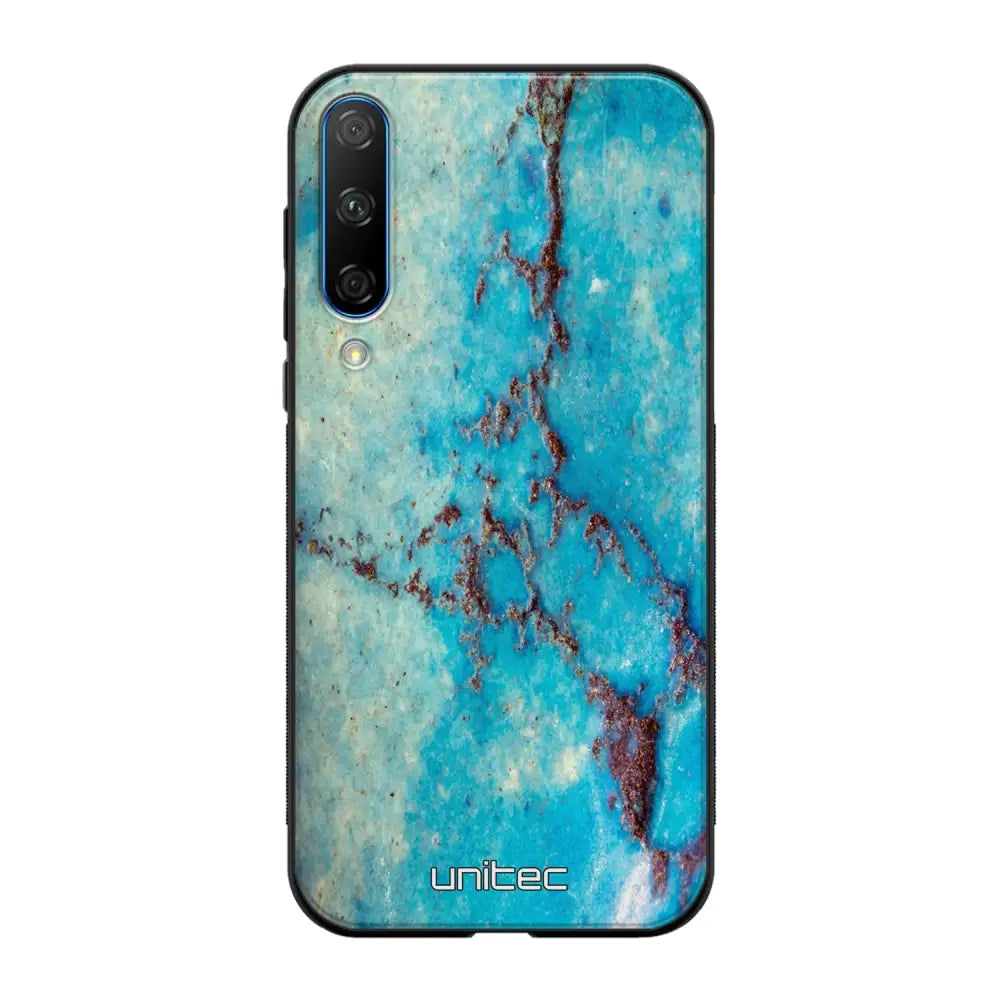 Honor 20 Lite marmori suojakuoret - Turquoise Marble - Ei