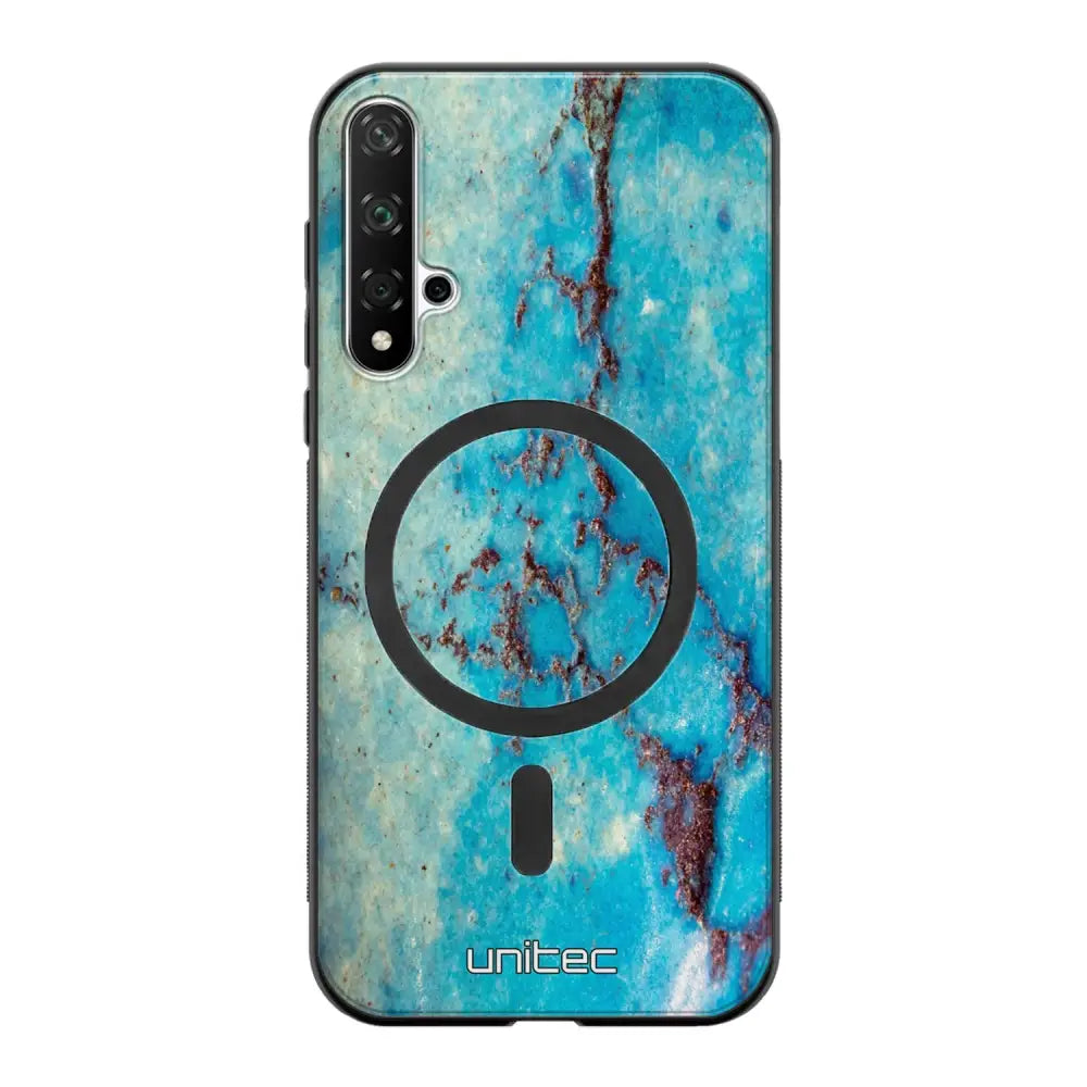 Honor 20 marmori suojakuoret - Turquoise Marble