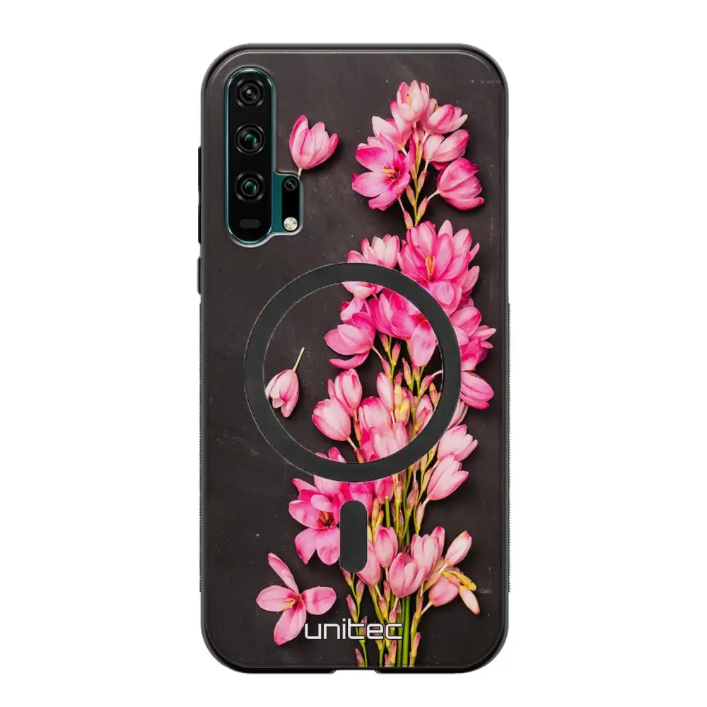 Honor 20 Pro kukka suojakuoret - Pink Flowers
