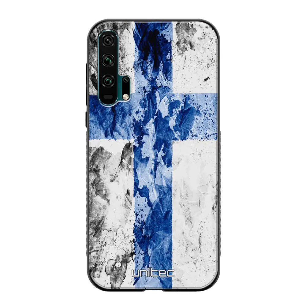 Honor 20 Pro suojakuoret - Painted Finnish Flag - Ei