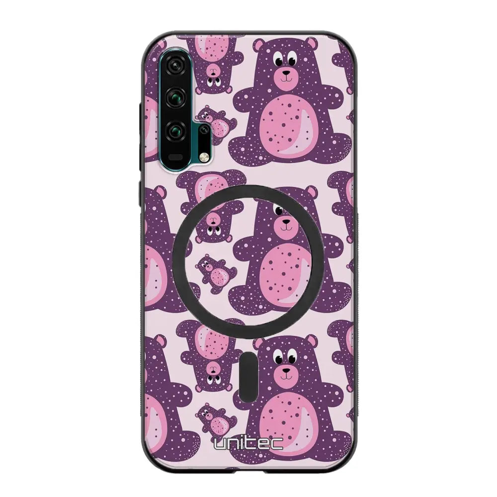 Honor 20 Pro suojakuoret - Purple Teddy Bear