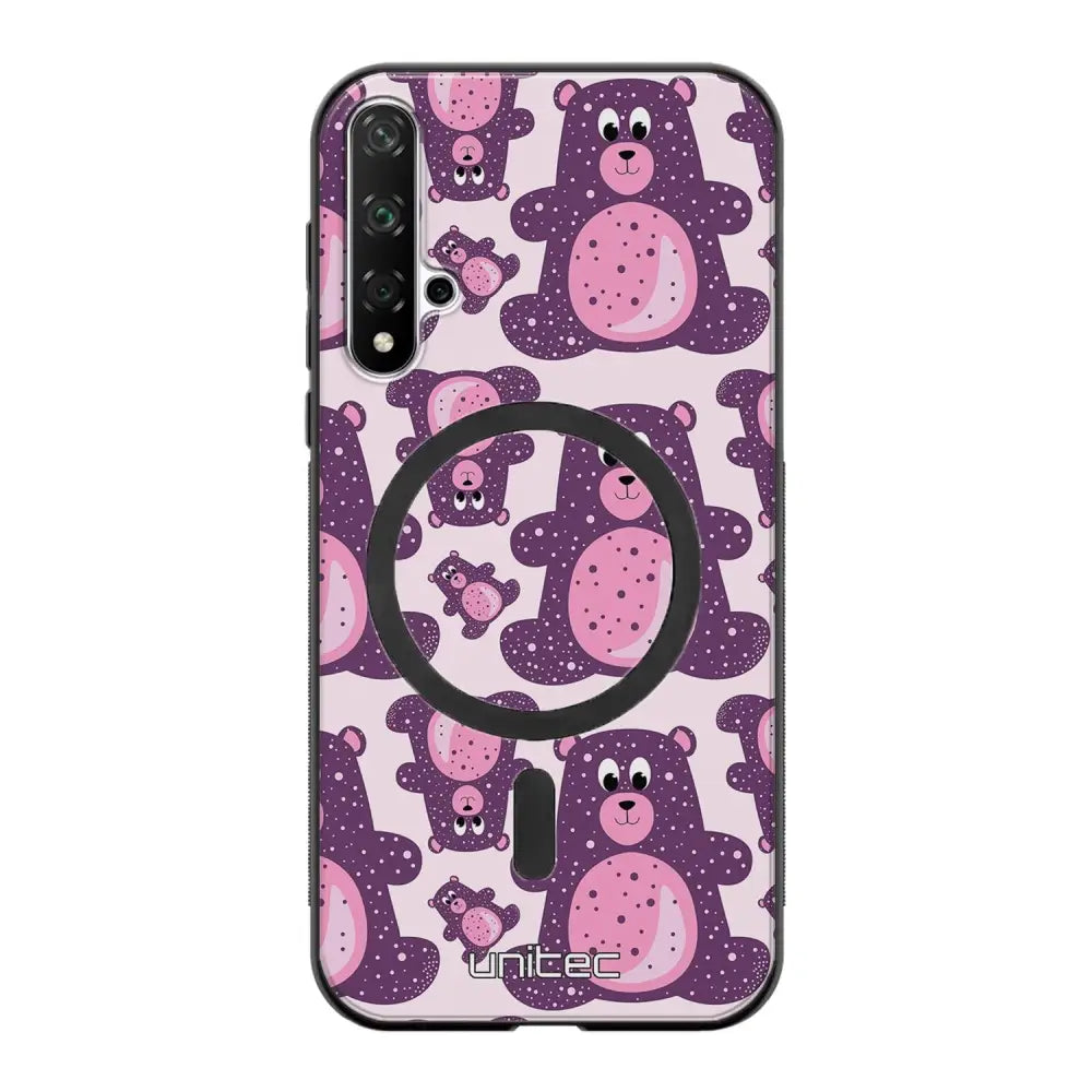 Honor 20 suojakuoret - Purple Teddy Bear