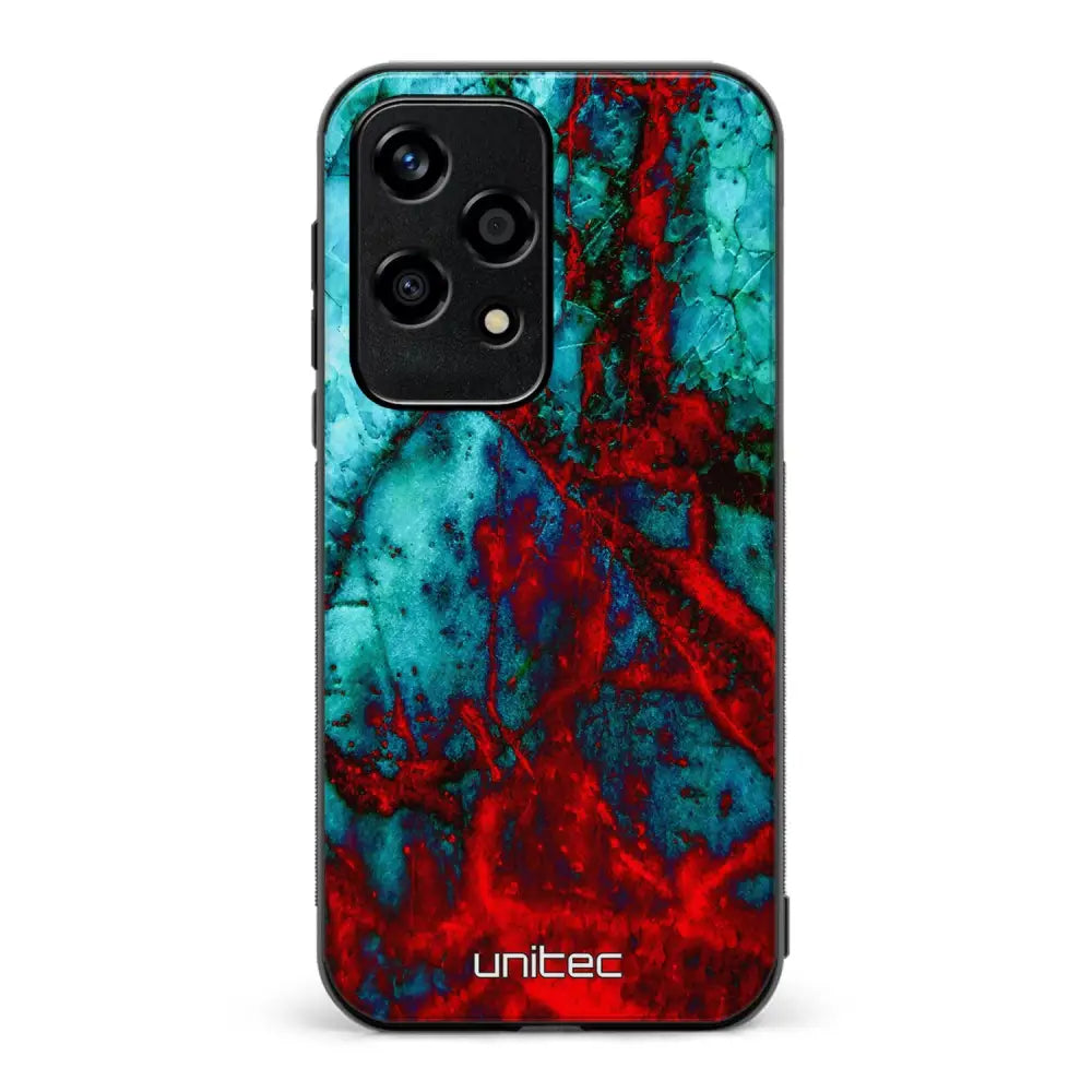 Honor 200 Lite marmori suojakuoret - Blue Red Marble - Ei