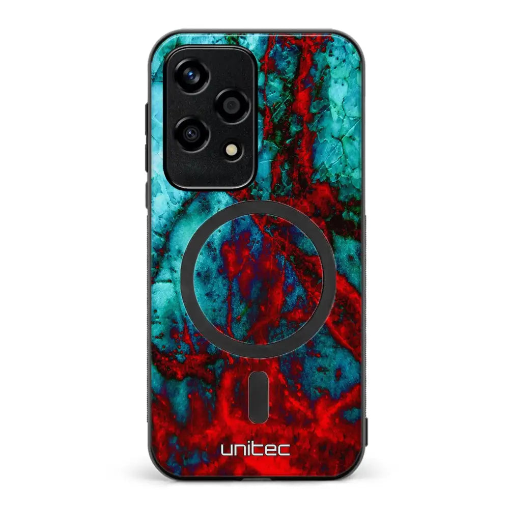 Honor 200 Lite marmori suojakuoret - Blue Red Marble