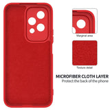 Honor 200 Lite Silikonisuoja Punainen