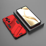 Punainen Pro Armor Suojakotelo protectoi älypuhelinta geometrisilla kuvioilla